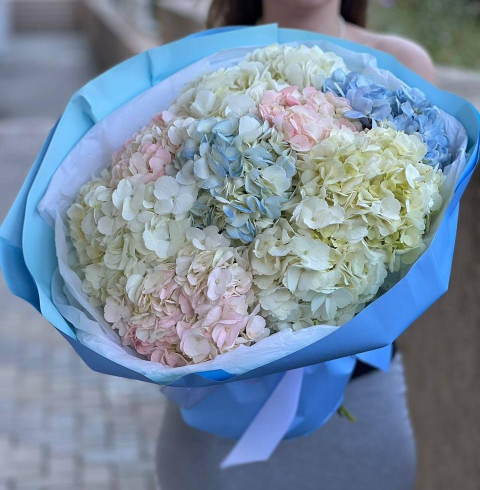 Букет из 11 гортензий