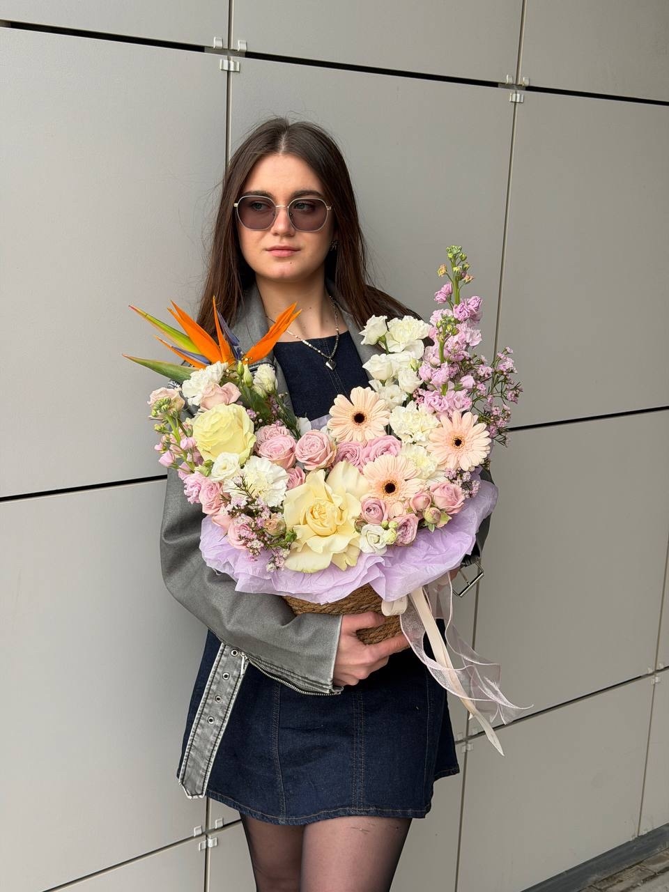 Авторское кашпо с экзотикой