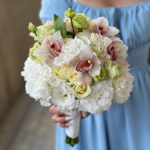 Свадебный букет с орхидеями