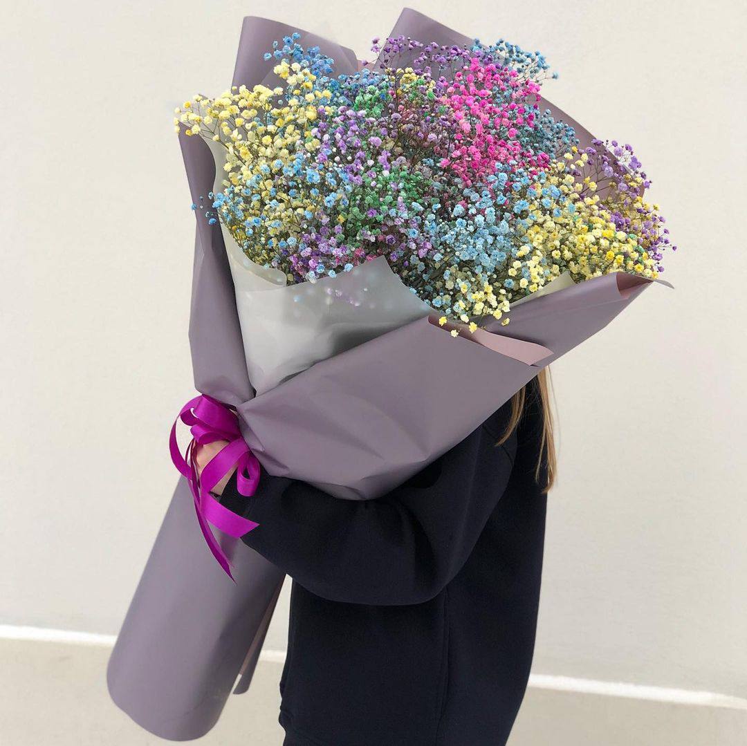 25 веток гипсофилы в оформление