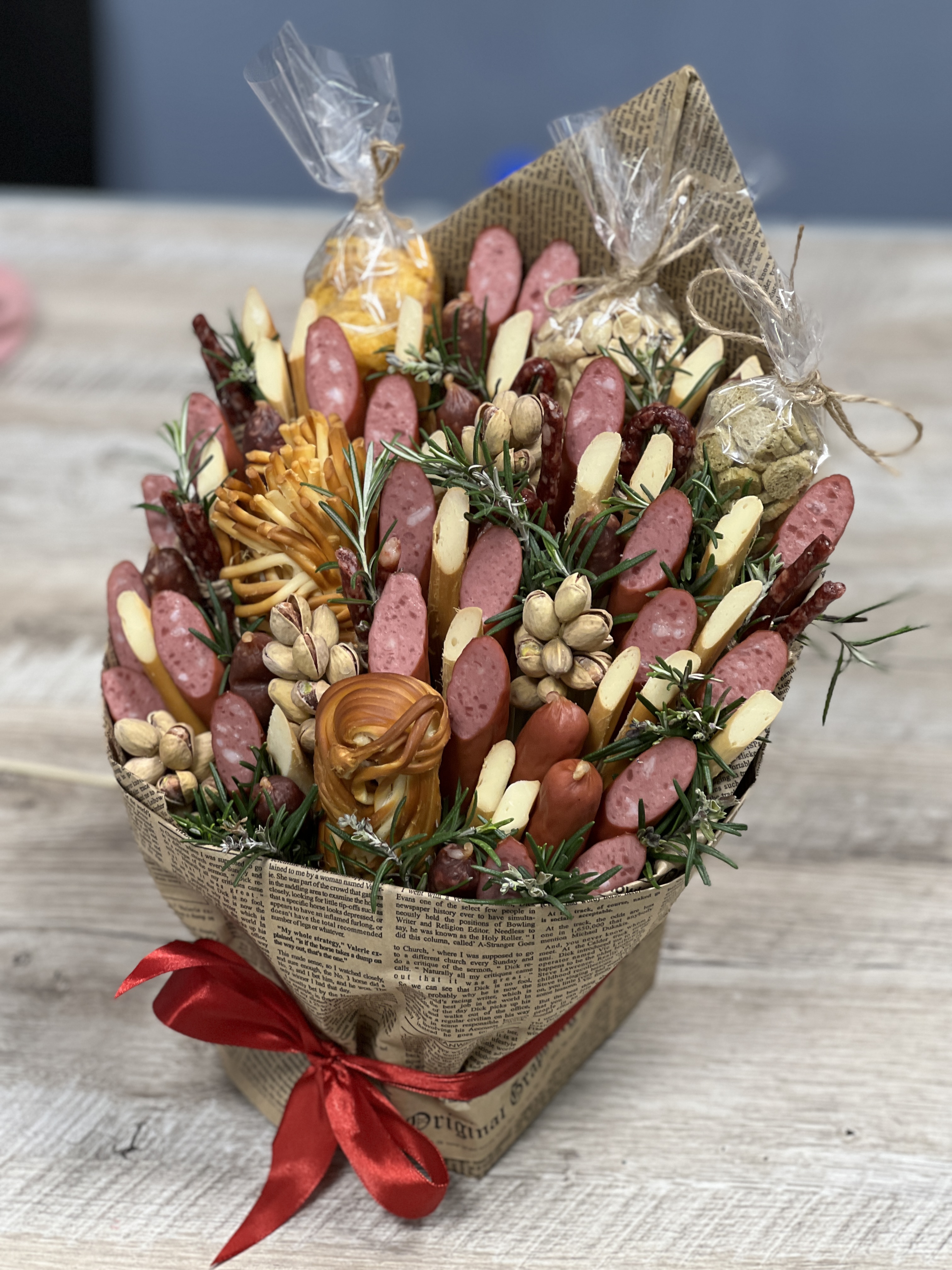 Конверт с закусками 