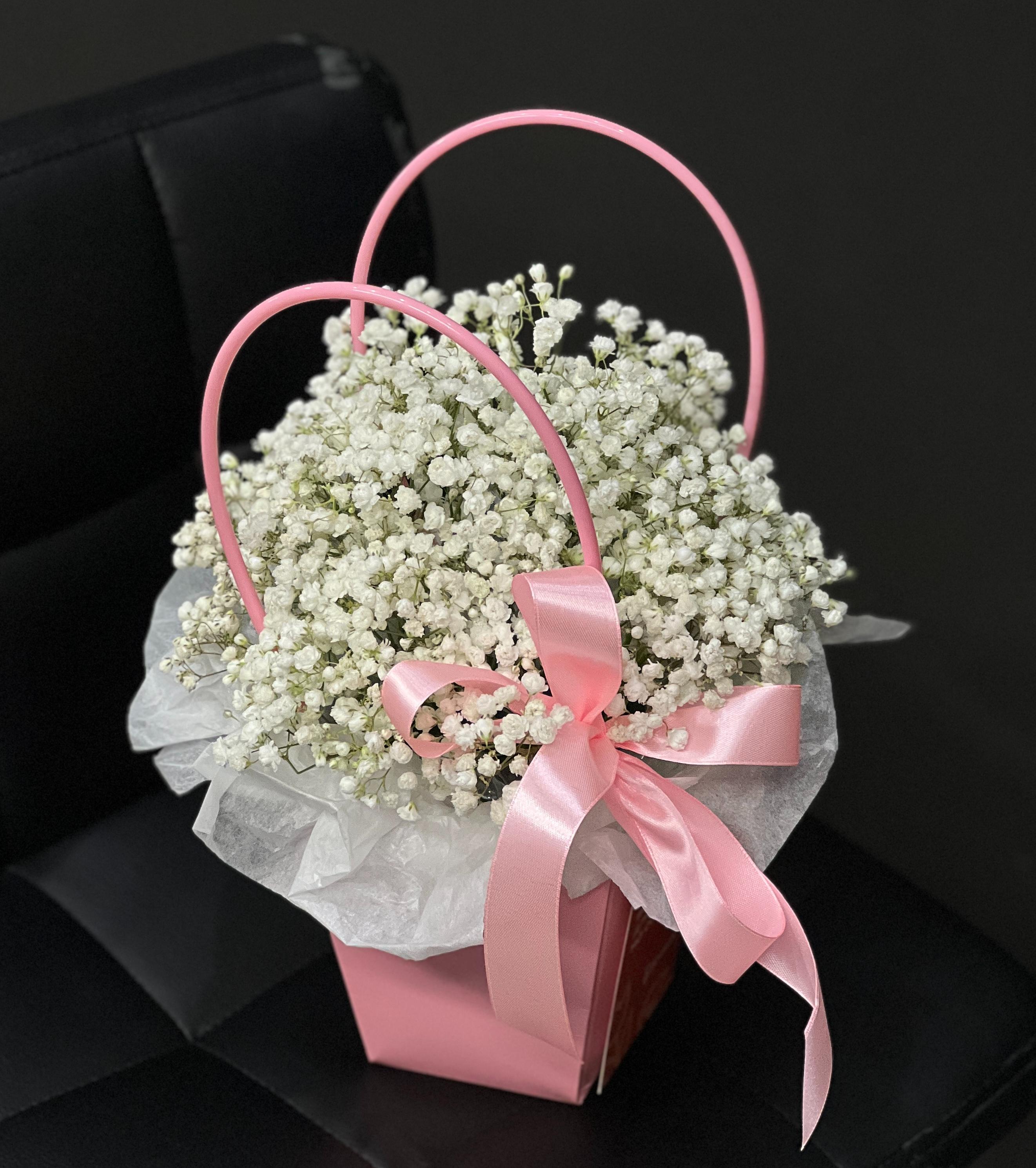 Сумочка-комплимент с гипсофилой