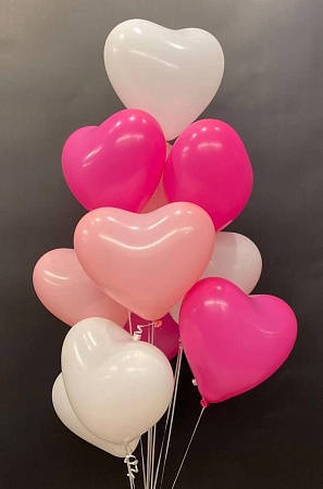 Фонтан шаров сердец