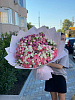 Большой букет 101 пионовидная кустовая роза