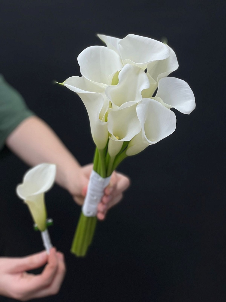 Свадебный букет с каллами