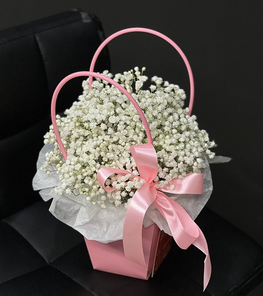 Сумочка-комплимент с гипсофилой