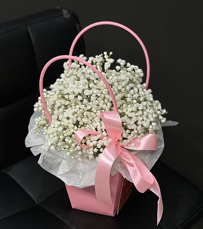 Сумочка-комплимент с гипсофилой